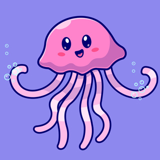 Jellyfish coloring pages