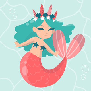 Mermaid coloring pages