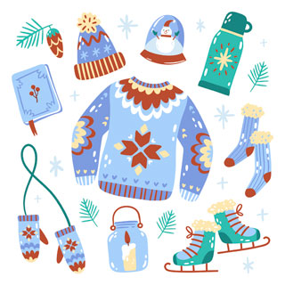 Winter coloring pages