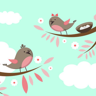 Birds coloring pages