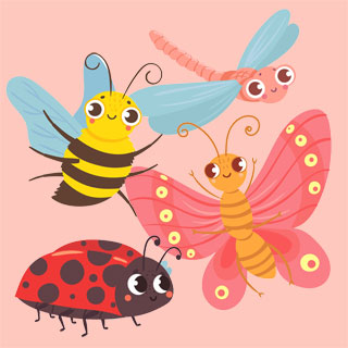 Insects coloring pages