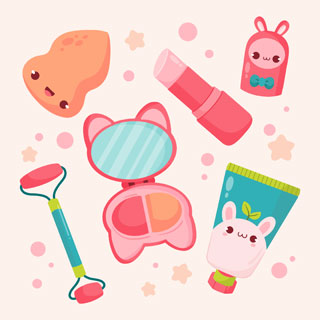 Makeup coloring pages