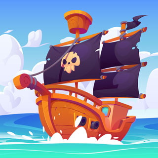 Pirates coloring pages