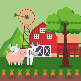 Farms coloring pages