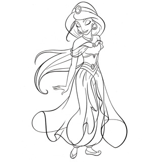 Aladdin coloring page 3