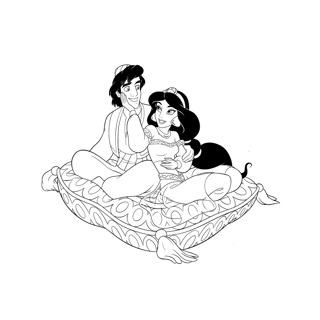 Aladdin coloring page 4