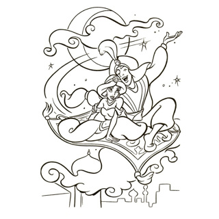 Aladdin coloring page 5