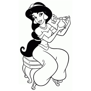 Aladdin coloring page 7