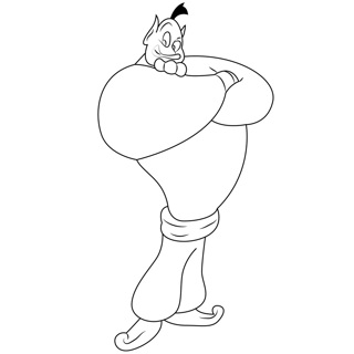 Aladdin coloring page 10