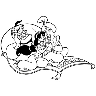 Aladdin coloring page 11