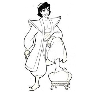 Aladdin coloring page 15