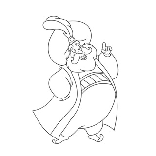 Aladdin coloring page 22