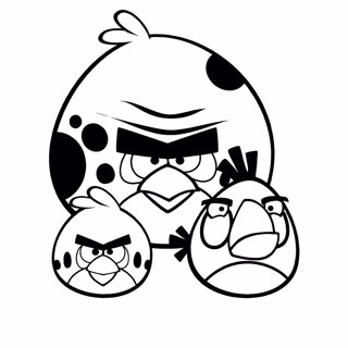 Angry Birds coloring page 4