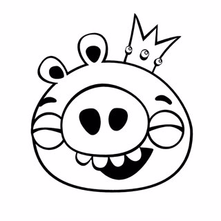 Angry Birds coloring page 9