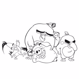 Angry Birds coloring page 10