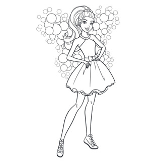 Barbie coloring page 5