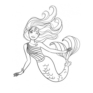 Barbie coloring page 8