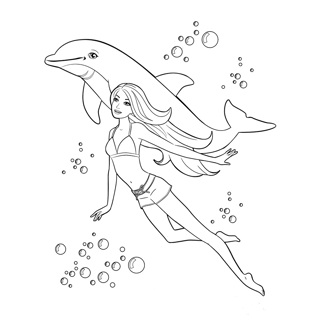Barbie coloring page 10