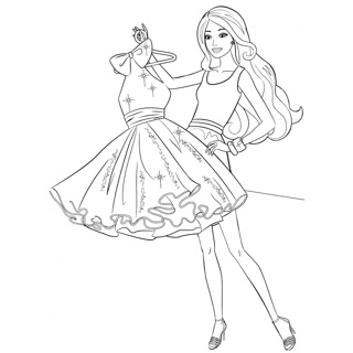 Barbie coloring page 11