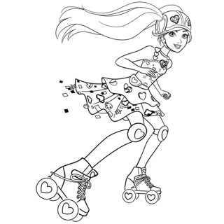 Barbie coloring page 12