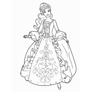 Barbie coloring page 15