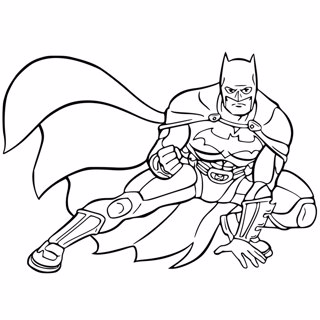 Batman coloring page 8