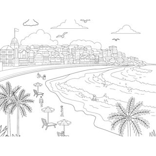 Seaside Serenity: A Tranquil Day at the Beach