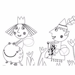 Ben and Holly's Little Kingdom coloring page 2