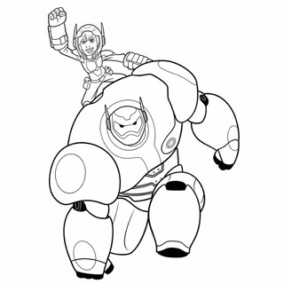 Big Hero 6 coloring page 3