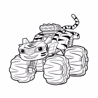 Blaze and the Monster Machines coloring page 3