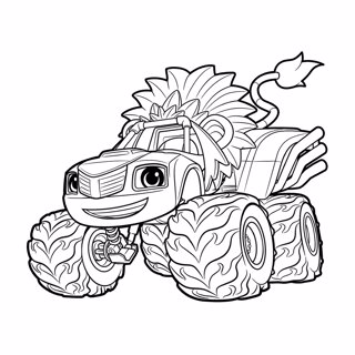 Blaze and the Monster Machines coloring page 4