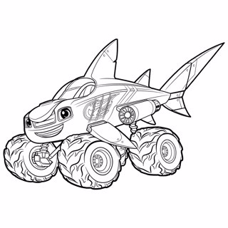 Blaze and the Monster Machines coloring page 5