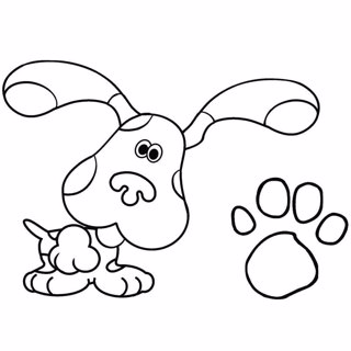 Blue's clues coloring page 1
