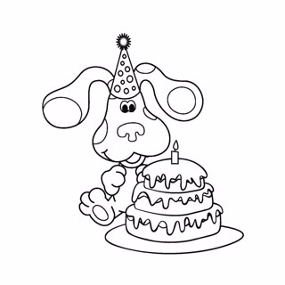 Blue's clues coloring page 2
