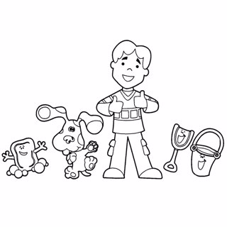 Blue's clues coloring page 3