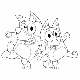 Bluey coloring page 5