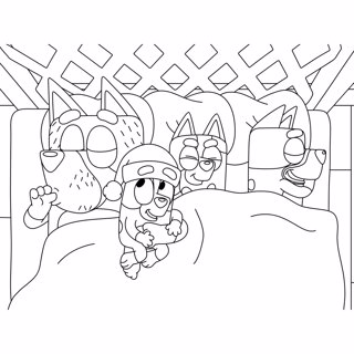 Bluey coloring page 18