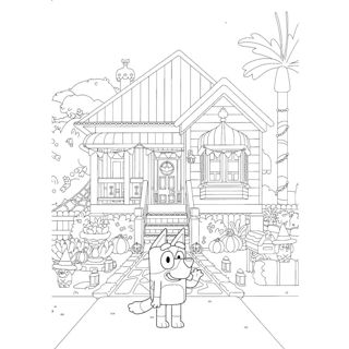 Bluey's Day at Home: A Fun Coloring Adventure!
