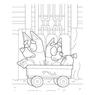 Bluey and Friends' Adventurous Wagon Ride