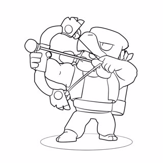 Color Your Hero: Brawl Stars Character Coloring Page