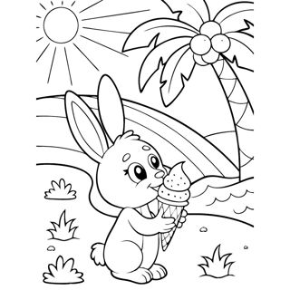 Bunny's Tropical Ice Cream Adventure