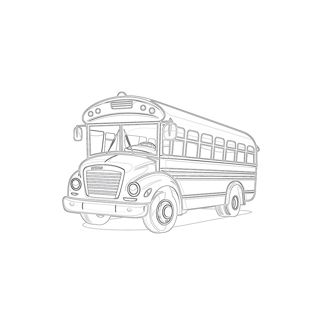 Classic School Bus Illustration