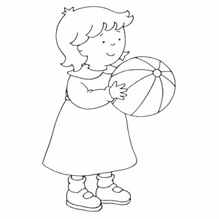 Caillou coloring page 2