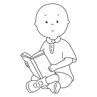 Caillou coloring page 4