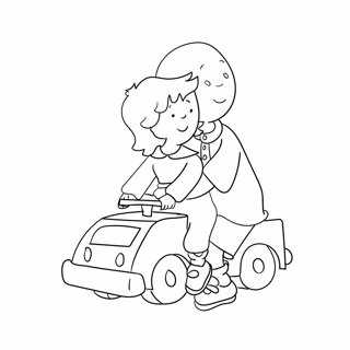 Caillou coloring page 13