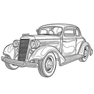 Timeless Elegance: A Classic Car Illustration