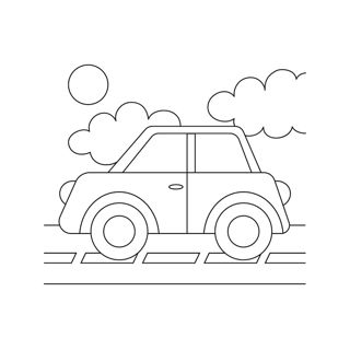 Simple Joyride: A Journey in Line Art