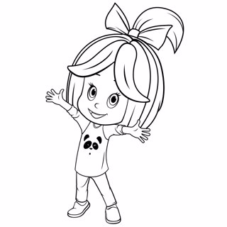 Cleo and cuquin coloring page 7
