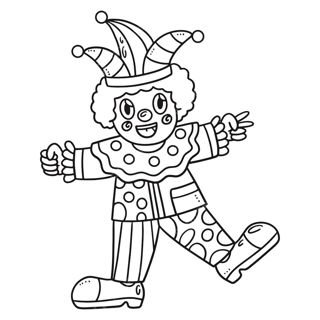 Joyful Jester: A Coloring Adventure