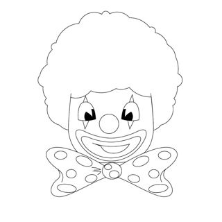 Colorful Fun: Clown Smiles Await!
